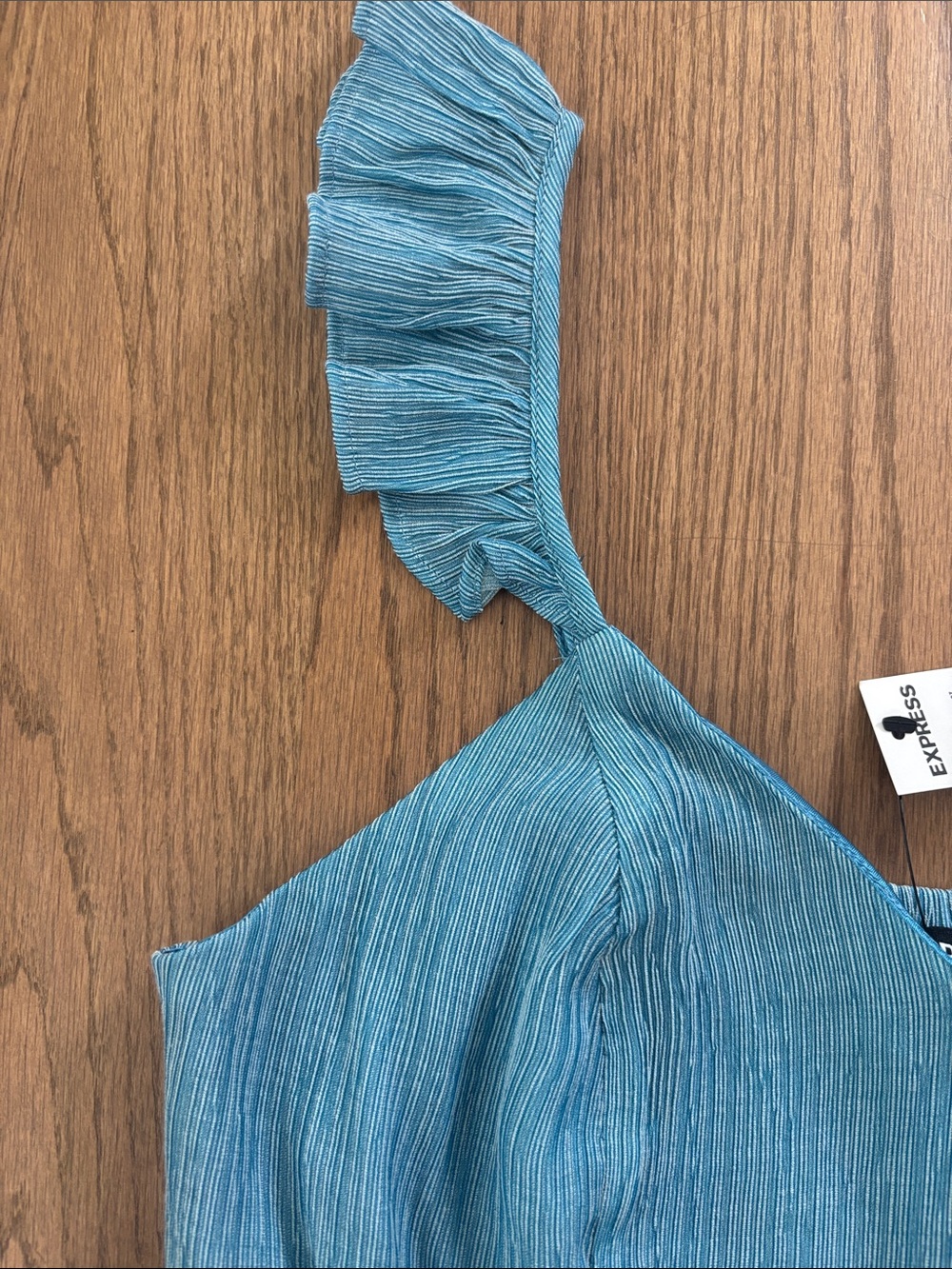 Express Ruffle-Trim Peplum Tank - Picture 3 of 4